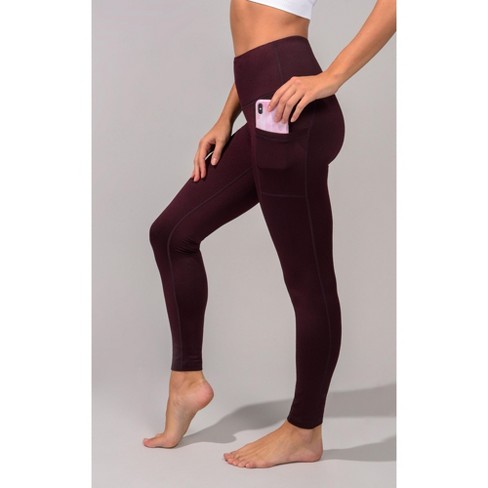 90 Degree By Reflex - Women's Polarflex Fleece Lined High Waist Side Pocket  Legging - Exotic Bloom - Large : Target