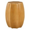 Uttermost Sunrise Amber Gloss Scalloped Garden Stool - 3 of 4