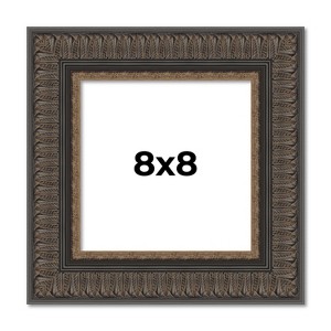 PosterPalooza | Square Museum Brown Picture Frame - UV Acrylic, Foam Board Backing, Hanging Hardware - 1 of 4