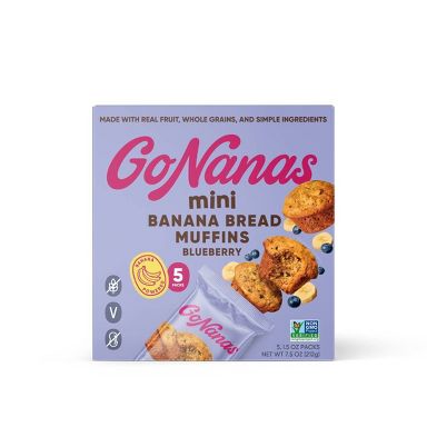 GoNanas Blueberry Banana Bread Mini Muffins - 7.5oz/5ct