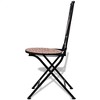 vidaXL Folding Bistro Chairs 2 pcs Ceramic Terracotta - 3 of 4