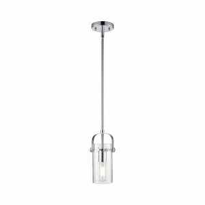 Pilaster II Cylinder - 1 Light Pendant In Contemporary Style-9.5 Inches Tall and 5 Inches Wide - 1 of 1