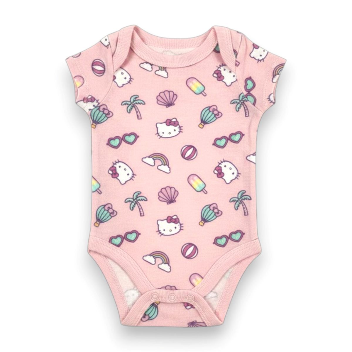 Hello Kitty Infant Girls' 3-Piece Short Sleeve Bodysuit Sets - thumbnail 4