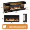 WOWLIVE 80"Modern TV Stand with Electric Fireplace and LED Lights, Gaming Entertainment Center with shelves and Large Storage in Living Room - 4 of 4