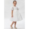 2Bunnies Girls' Organza Puff Sleeve Babydoll Fit & Flare Dress - 4 of 4