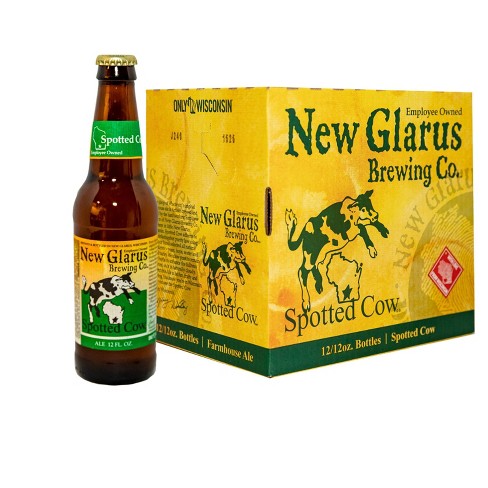 New Glarus Spotted Cow Farmhouse Ale Beer - 12pk/12 fl oz Bottles - image 1 of 1