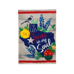 Evergreen Flag Texas In My Soul Garden Linen Flag - 1 of 4