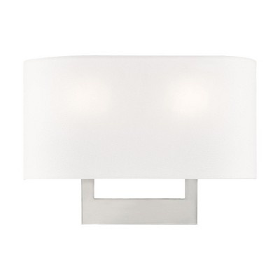 Livex Lighting Hayworth 2 - Light Wall Light in  Brushed Nickel