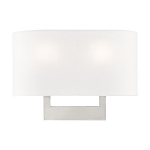 Livex Lighting Hayworth 2 - Light Wall Light in  Brushed Nickel - 1 of 4