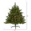4ft. Mixed Pine Artificial Christmas Tree with 250 Clear Lights and 462 Bendable Branches – Perfect Entryway Accent - 2 of 4