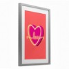 Stupell Industries Love Neon over Heart Framed Print Under Glass Art - 2 of 4