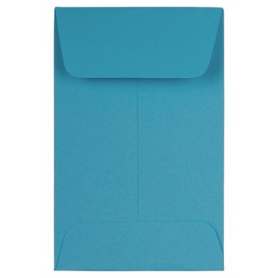 JAM Paper #1 Coin Business Colored Envelopes 2.25 x 3.5 Blue Recycled 352727818F