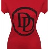 Womens Daredevil Symbol Red T-Shirt - 2 of 4