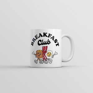 Crazy Dog T-Shirts Breakfast Club Mug Funny Eggs Bacon Graphic Novelty Coffee Cup-11oz - 1 of 4