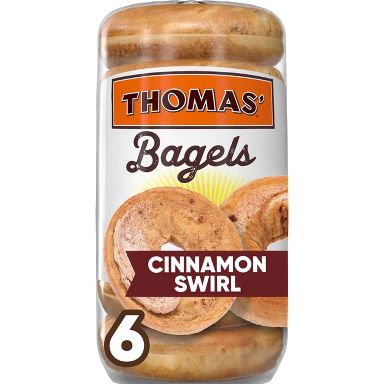 Thomas' Cinnamon Swirl Bagels - 20oz/6ct