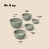 5pc Earthenware Ceramic Mixing Bowl Set - Figmint™ - 4 of 4