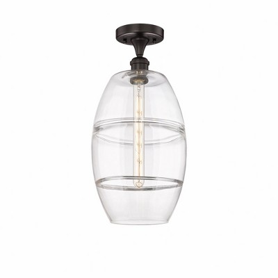 Vaz - 1 Light Semi-Flush Mount In Industrial Style-18.63 Inches Tall and 10 Inches Wide