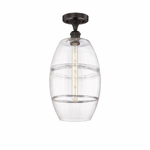 Vaz - 1 Light Semi-Flush Mount In Industrial Style-18.63 Inches Tall and 10 Inches Wide - 1 of 1