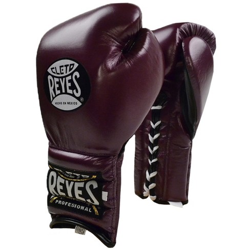 Cleto Reyes Hook And Loop Leather Training Boxing Gloves - Blue/silver :  Target