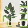 Acekool Artificial Bird of Paradise Plant, Trunk Tropical Palm Tree, Indoor Floor Decor, Banana Leaf for Home, Living Room, Office - 2 of 4