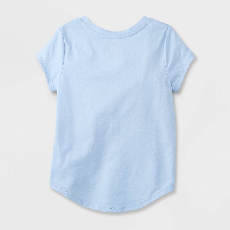 Toddler Girls' 3pk Solid Short Sleeve T-Shirt - Cat & Jack™ Purple/Pink/Blue, 2 of 4
