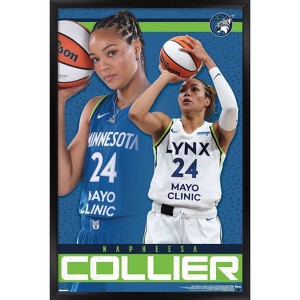 Trends International WNBA Minnesota Lynx - Napheesa Collier 25 Framed Wall Poster Prints - 1 of 4