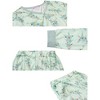 cheibear Christmas Tree Long Sleeve Tops with Pants Lounge Family Sleepwear Pajama Sets Green - 4 of 4