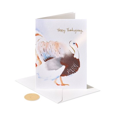 Thanksgiving Card Painterly Turkey - PAPYRUS