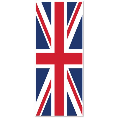 Beistle Union Jack Door Cover, 6' x 30", (2/Pkg) Multicolored