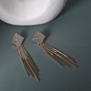 Women's Dangling Drop Earrings - Champayne Gold - 2 of 4