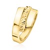Ross-Simons Italian 14kt Yellow Gold Diamond-Cut and Polished Ring - 3 of 4