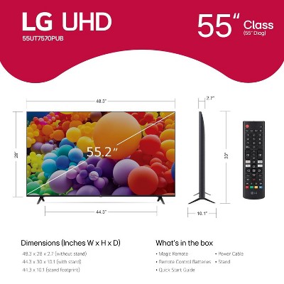 LG 55" 4K HDR Smart LED TV with AI