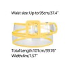 Allegra K Women's Clear  Skinny Belts for Jeans and Dresses - 3 of 4