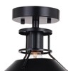 Vaxcel Canton 1 - Light Semi-Flush Mount in  Black/Matte White - 4 of 4