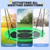 Etokfoks 40 Inch Saucer Tree Swing 700lb Capacity 900D Oxford Waterproof Seat with 2pcs Tree Hanging Straps Steel Frame Adjustable Ropes - 4 of 4