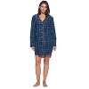 Ashford & Brooks Women's Woven Long Sleep Shirt Nightshirt - 2 of 4