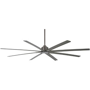 84" Minka Aire Modern Indoor Outdoor Ceiling Fan with Remote Control Smoked Iron Wet Rated for Patio Exterior House Porch Barn - 1 of 4