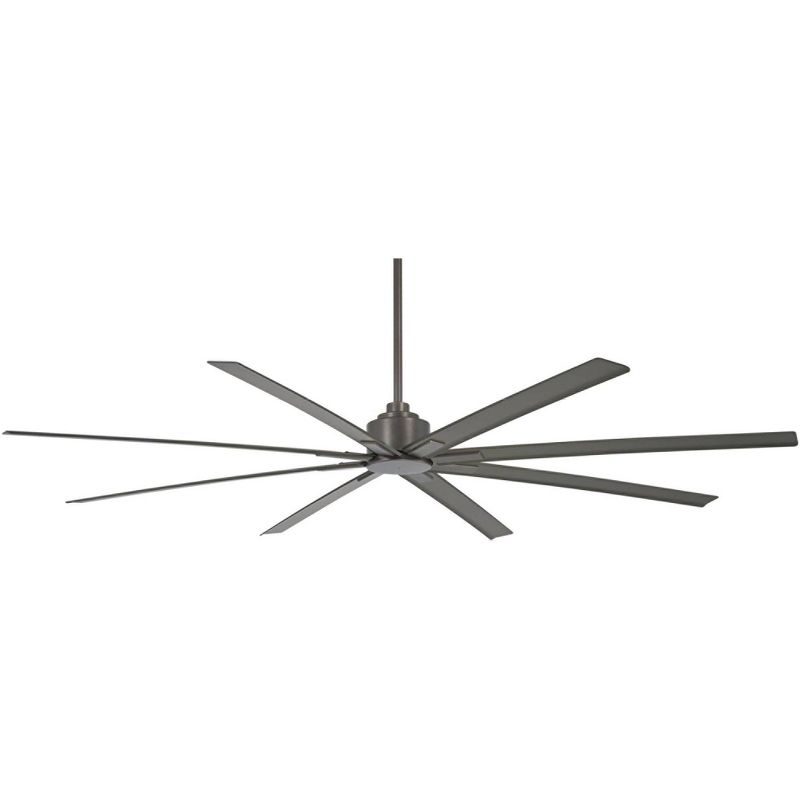 84" Minka Aire Modern Indoor Outdoor Ceiling Fan with Remote Control Smoked Iron Wet Rated for Patio Exterior House Porch Barn, 1 of 8