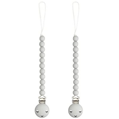 Image of Pacifier Clip for Boys and Girls by Comfy Cubs - Grey