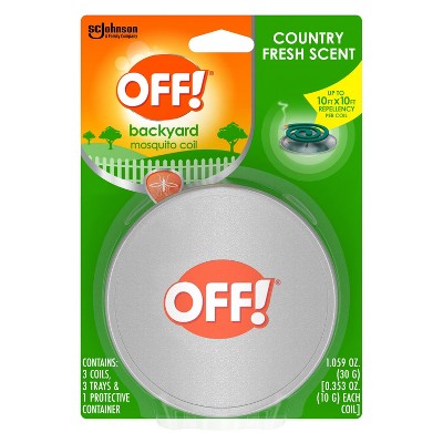 OFF! Mosquito Repellent Outdoor Coil Starter - 100 Sq Ft Coverage, 4hr Duration