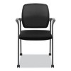HON Nucleus Series Recharge Guest Chair, Supports Up to 300 lb, 17.62" Seat Height, Black Seat/Back, Black Base - 3 of 4