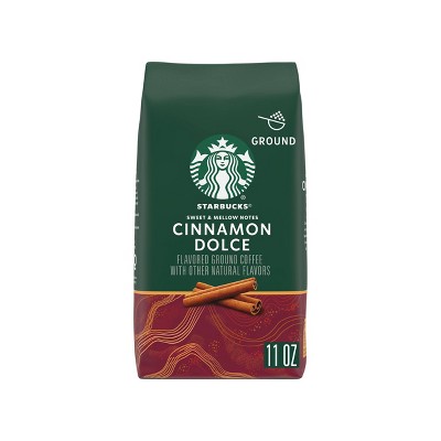 Photo 1 of 6 Pack of Starbucks Flavored Light Roast Ground Coffee  Cinnamon Dolce  No Artificial Flavors  1 bag (11 oz.) Best By 07/22/2023