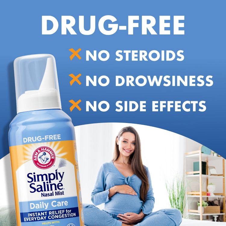Simply Saline Daily Nasal Mist for Instant Congestion Relief - 4.5oz, 6 of 11