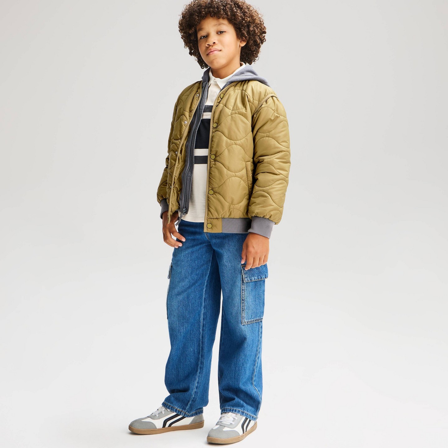 Детская куртка Cat & Jack Boys' 2-In-1 Jacket, цвет: Зелёный — фото 1