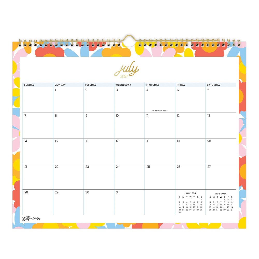 Photos - Other interior and decor Blue Sky Color Me Courtney for  June - July 2025 Monthly Wall Calendar  2024