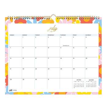 Color Me Courtney for Blue Sky June 2024- July 2025 Monthly Wall Calendar 12"x15" Daisy Burst