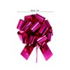 Unique Bargains Wedding Christmas Bright Metallic Gift Wrapping Large Pull Bows Ribbon 1 Pc Rose Red 16 inch - 2 of 4