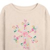 Women's - Barbie - Holiday & Christmas Lightweight French Terry Wide Neck Long Sleeve Shirt - 2 of 4