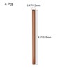 Unique Bargains Smooth Large Cocktail Juice Reusable Metal Straws 4 Pcs - 2 of 3