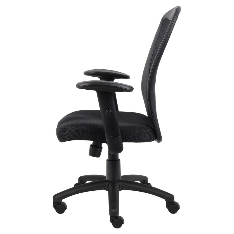 Mesh Task Chair with Adjustable Arms Black - Boss Office Products, 4 of 7